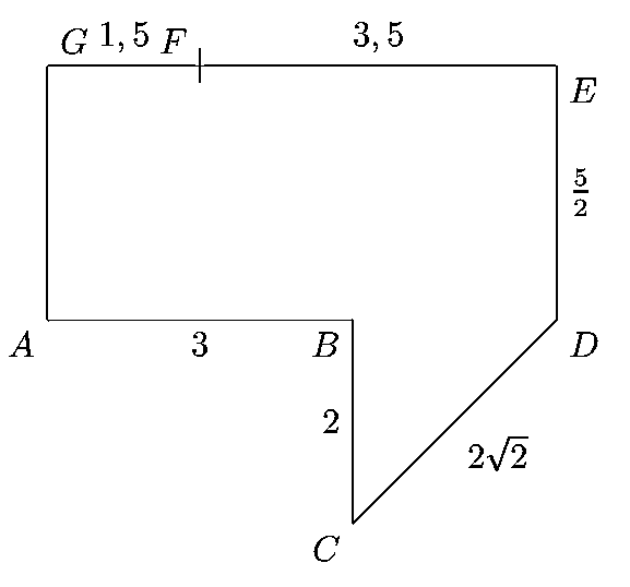 Figure géométrique pour l'exercice 9
